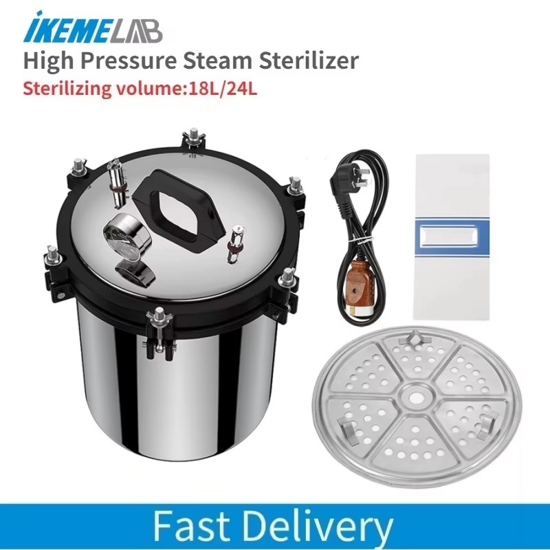 Medical Labs - IKEME 18/24L Portable Autoclave Machine Electric
