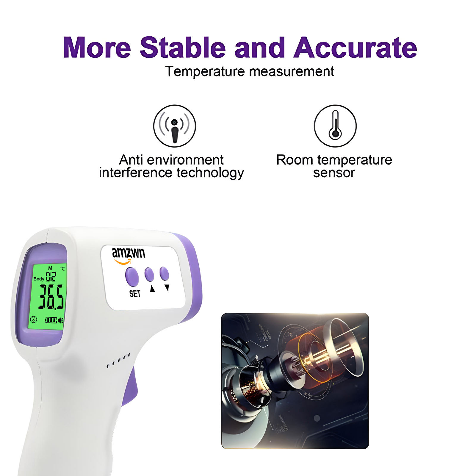 amzwn Medical Infrared Forehea - огляд і ціна Digital Thermometer Infrared