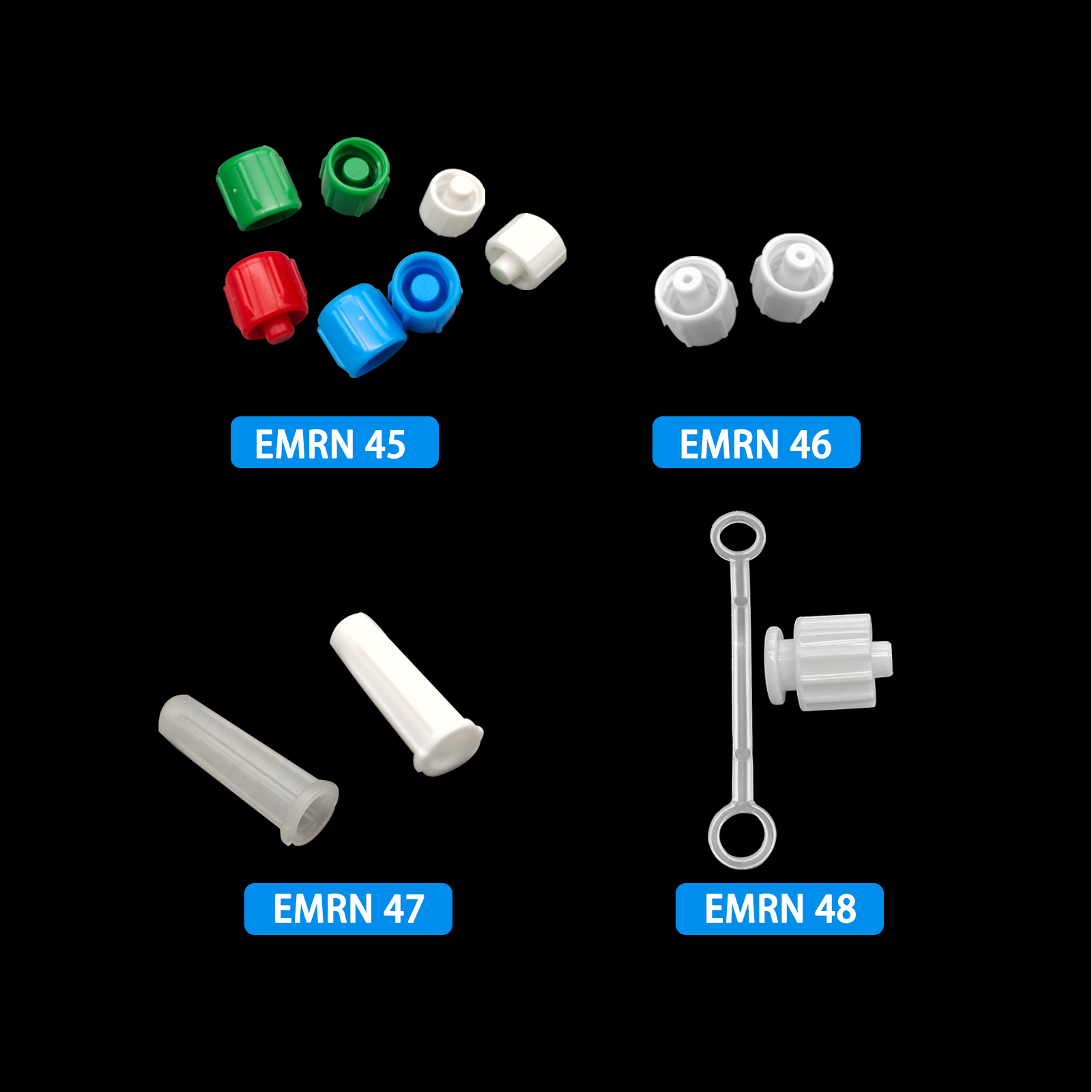 500pcs Male Luer Caps Hole for - огляд і ціна Medical Labs
